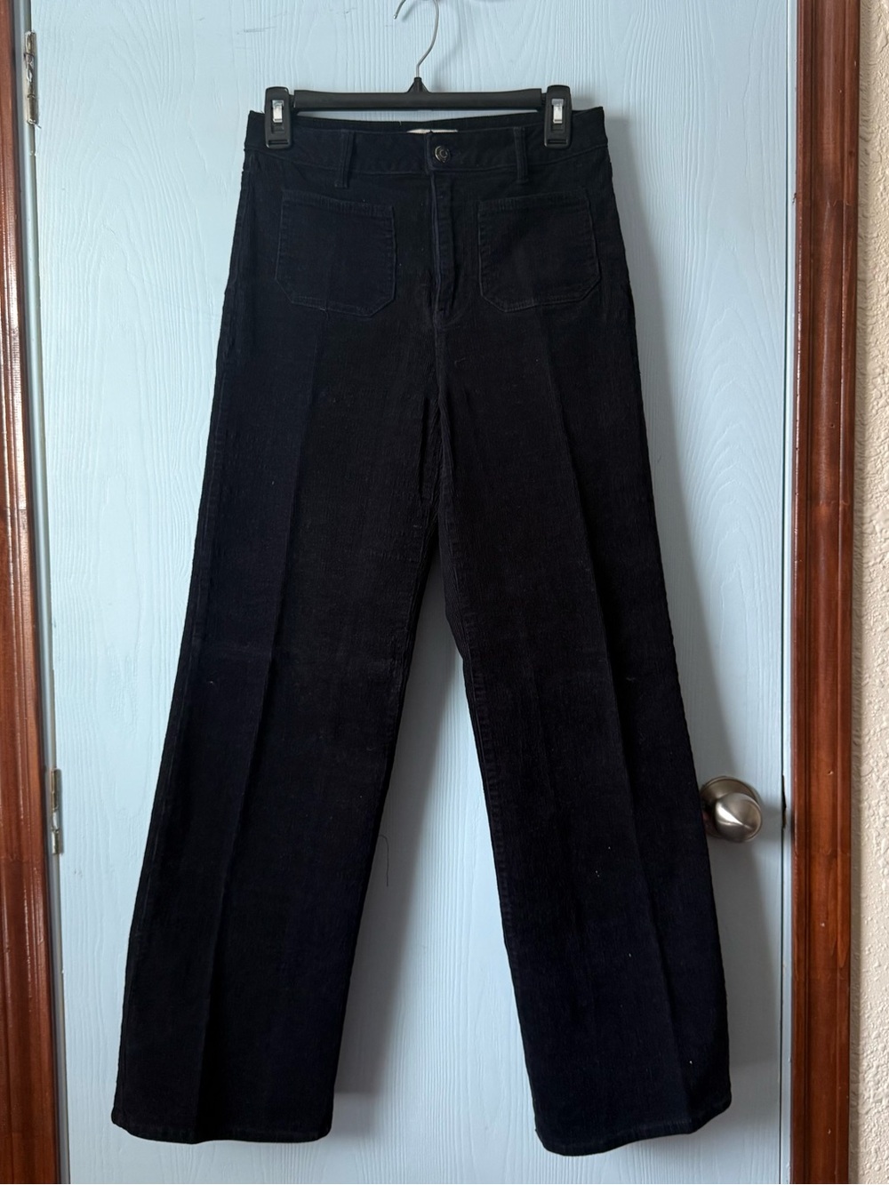 Forever 21 Navy Blue Corduroy High-Rise Pants